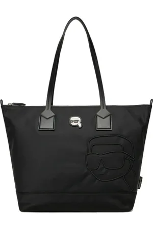 Karl Lagerfeld Torebki, Kobieta, Czarny, ONE SIZE, Nylon, Ikon Nylon NFT LG Tote