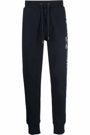 Tommy Hilfiger Spodnie, Mężczyzna, Niebieski, 2XL, Bawełna, Logo Sweatpants