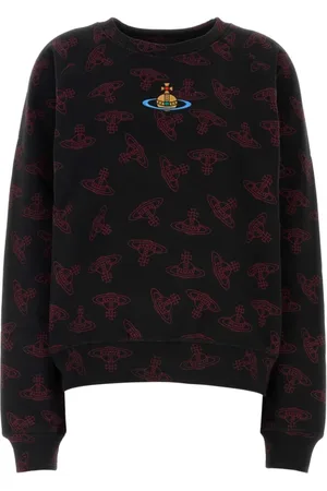 Vivienne Westwood Bluzy, Kobieta, Wielobarwność, M, Oversize Bluza z Nadrukiem z Bawełny
