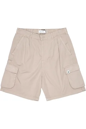 Edwin Szorty, Mężczyzna, Beżowy, M, Bawełna, Cargo Bermuda Shorts z bawełny
