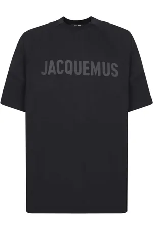 Jacquemus Koszulki, Mężczyzna, Czarny, S, Czarna koszulka z czystym wzornictwem