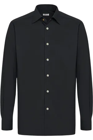 Kiton Koszule, Mężczyzna, Czarny, 5XL, Bawełna, Koszula bawełniana
