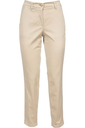 Jacob Cohen Spodnie, Kobieta, Beżowy, L, Bawełna, Marina Slim Fit Trousers