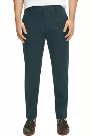 Brooks Brothers Spodnie, Mężczyzna, Niebieski, W34, Bawełna, Stretch Cotton Advantage Spodnie