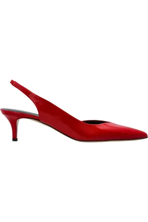 Isabel Marant Buty, Kobieta, Czerwony, 37 EU, Skóra, Lakierowane Czółenka Slingback