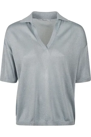 KANGRA CASHMERE Swetry, Kobieta, Niebieski, L, Jasnoniebieski Sweter Metaliczny