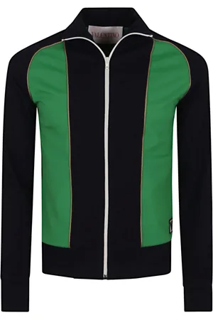 VALENTINO GARAVANI Bluzy, Mężczyzna, Wielobarwność, XS, Len, Bluza rozpinana Stretch Viscose