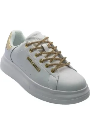 Roberto Cavalli Buty, Kobieta, Biały, 36 EU, Buty Sportowe Białe