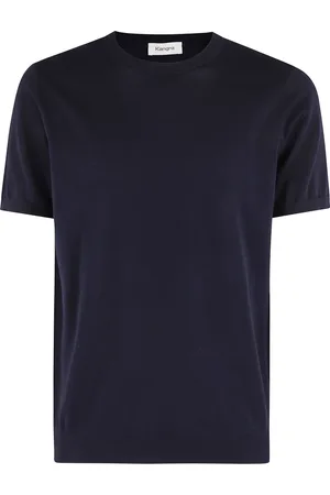 KANGRA CASHMERE Koszulki, Mężczyzna, Niebieski, 3XL, Niebieski Sweter z Bawełny
