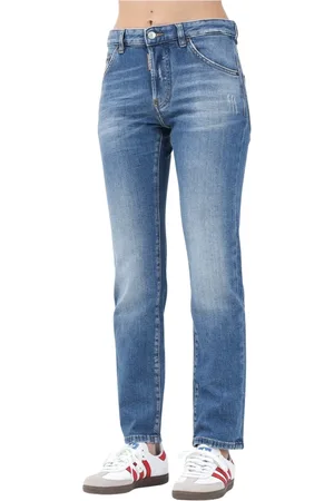 Dsquared2 Jeansy, Kobieta, Niebieski, L, Denim, Vintage Denim Jeansy Regular Fit