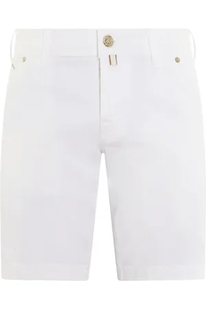 Jacob Cohen Szorty, Mężczyzna, Biały, W30, Bermudy Slim Fit