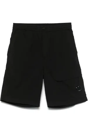 C.P. Company Szorty, Mężczyzna, Czarny, M, Czarne Cargo Shorts dla Mężczyzn