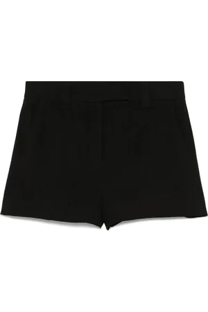 MARELLA Szorty, Kobieta, Czarny, XS, Minimalistyczne Spodnie Micro z Lnu