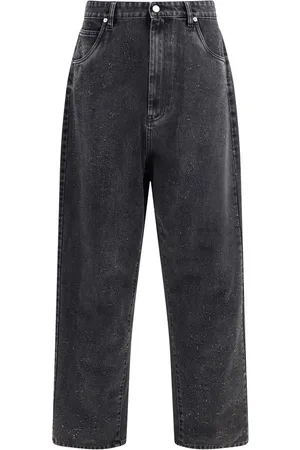 Namacheko Jeansy, Mężczyzna, Czarny, S, Luźne Jeansyy z Monogramem