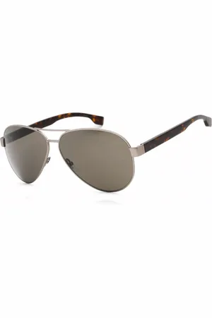 HUGO BOSS Akcesoria, Mężczyzna, Szary, ONE SIZE, Metalowa oprawka Ochronne okulary przeciwsłoneczne UV3