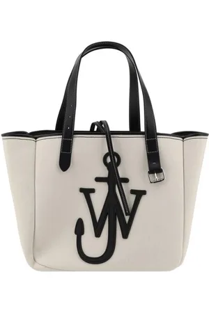 J.W.Anderson Torebki, Kobieta, Biały, ONE SIZE, Nowoczesna torba z logo i uchwytami