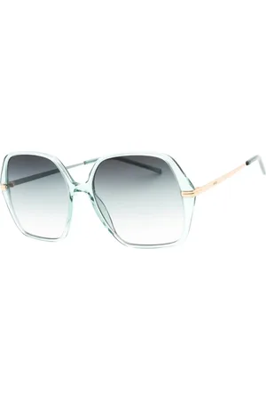HUGO BOSS Akcesoria, Kobieta, Niebieski, ONE SIZE, Len, Okulary przeciwsłoneczne z gradientową soczewką i ochroną UV