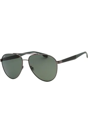 HUGO BOSS Akcesoria, Mężczyzna, Szary, ONE SIZE, Stylowe Okulary Przeciwsłoneczne z Metalową Ramą i Ochroną UV3