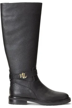 Ralph Lauren Buty, Kobieta, Czarny, 40 EU, Stylowe Buty dla Modnych Kobiet