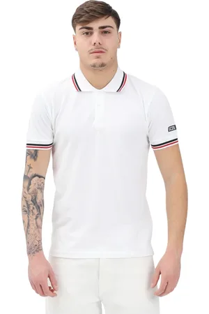 GCDS Koszulki, Mężczyzna, Biały, S, Klasyczny Sportowy Polo Biały