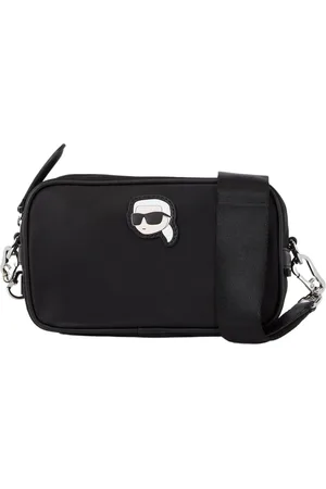 Karl Lagerfeld Torebki, Kobieta, Czarny, ONE SIZE, Nylon, Listonoszka Ikonik 2.0 Nylon Camera Bag