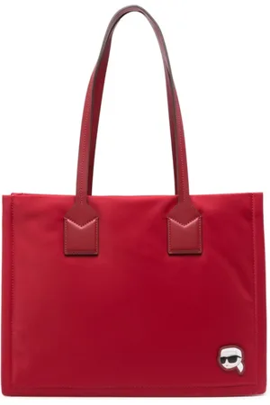 Karl Lagerfeld Torebki, Kobieta, Czerwony, ONE SIZE, Nylon, Torba typu tote z nylonu