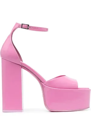 PARIS TEXAS Buty, Kobieta, Różowy, 38 EU, Skóra, Sandały na platformie z wysokim obcasem