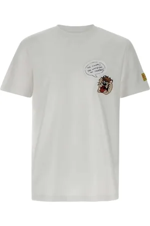 Iceberg Koszulki, Mężczyzna, Beżowy, XS, Bawełna, Biały T-shirt z Małym Nadrukiem
