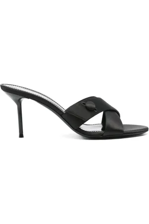 PARIS TEXAS Buty, Kobieta, Czarny, 41 EU, Skóra, Eleganckie Czółenka typu Mule Couture