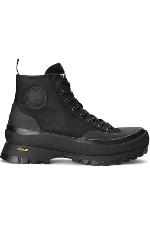 Ralph Lauren Buty, Mężczyzna, Czarny, 41 EU, Stylowe Sneakersy dla Mężczyzn i Kobiet