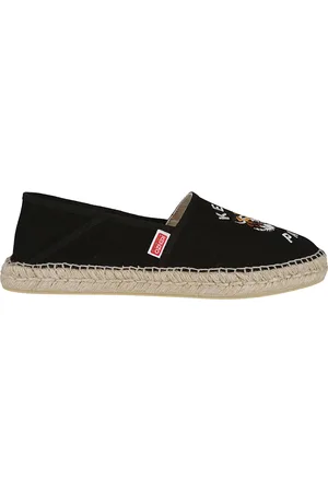 Kenzo Buty, Mężczyzna, Czarny, 40 EU, Bawełna, Wsuwane espadryle