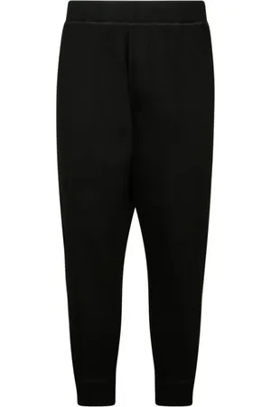 Dsquared2 Spodnie, Mężczyzna, Czarny, M, Czarne Spodnie Joggingowe z Nadrukiem