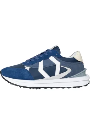 Mikakus Buty, Mężczyzna, Niebieski, 40 EU, Zamsz, Niebieskie Szkło Sneakers