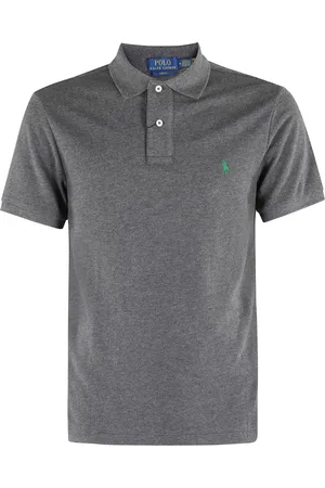 Ralph Lauren Koszulki, Mężczyzna, Szary, M, Szara Polo Sweter Krótki Rękaw
