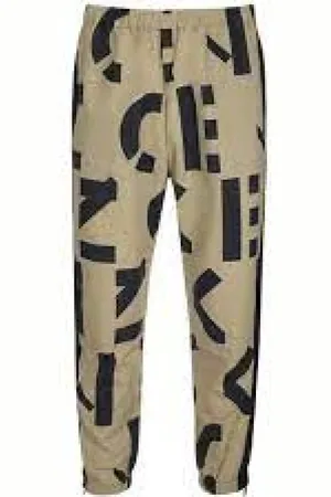 Kenzo Spodnie, Mężczyzna, Czarny, XS, Poliester, Spodnie Proste Patchwork