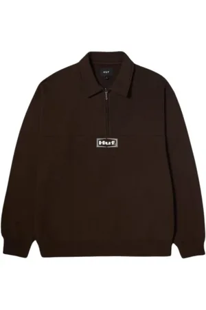 Huf Bluzy, Mężczyzna, brązowy, S, Bluza z ćwiekami