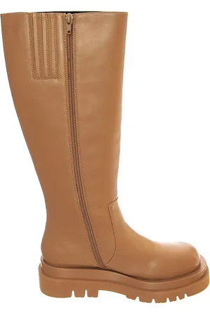 Jeffrey Campbell Buty, Kobieta, Beżowy, 38 EU, Skóra, Wysokie kozaki