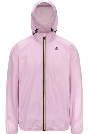 K-Way Kurtki, Mężczyzna, Różowy, S, Nylon, Różowa Lekka Unisex Kurtka z Kapturem