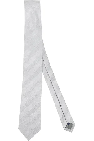 Errico Formicola Akcesoria, Mężczyzna, Biały, ONE SIZE, Elegancki Jedwabny Krawat