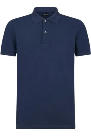 Tom Ford Koszulki, Mężczyzna, Niebieski, 2XL, Bawełna, Stylowy T-shirt