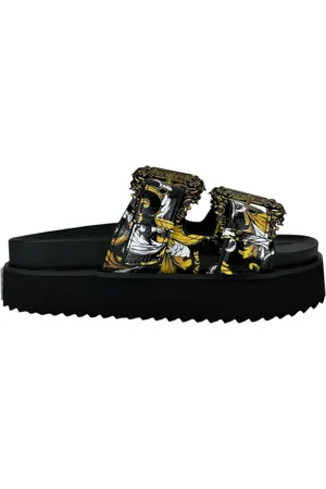 VERSACE Buty, Kobieta, Wielobarwność, 36 EU, Sandały Czarne