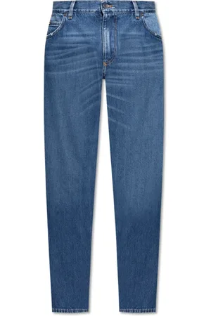 Dolce & Gabbana Jeansy, Mężczyzna, Niebieski, XS, Bawełna, Jeansyy z efektem `vintage`