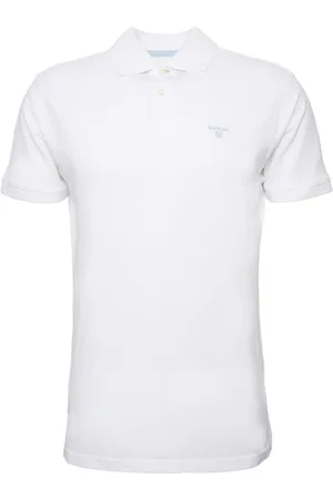 Barbour Koszulki, Mężczyzna, Biały, 3XL, Biała Koszulka Polo Sportowa