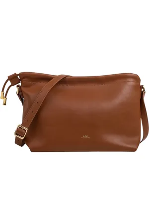 A.P.C. Torebki, Kobieta, brązowy, ONE SIZE, Brązowa Miniaturka z Logo Torba