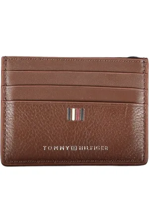 Tommy Hilfiger Akcesoria, Mężczyzna, brązowy, ONE SIZE, Skóra, Brązowy skórzany portfel
