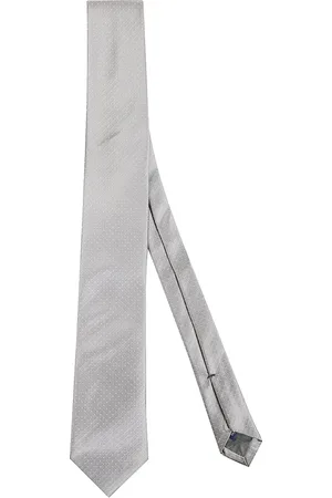 Errico Formicola Akcesoria, Mężczyzna, Szary, ONE SIZE, Elegancki Jedwabny Krawat