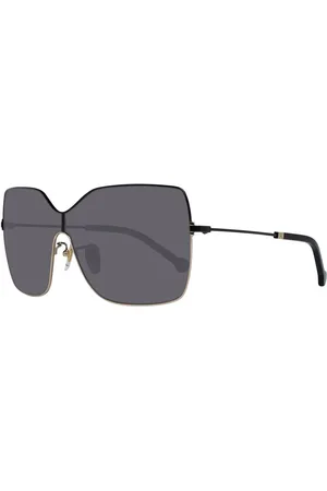 Carolina Herrera Akcesoria, Kobieta, Czarny, ONE SIZE, Czarne Okulary Przeciwsłoneczne Mono Soczewka