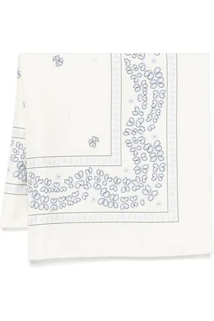 Lanvin Akcesoria, Kobieta, Beżowy, ONE SIZE, Beżowy Szal z Kontrastującym Brzegiem