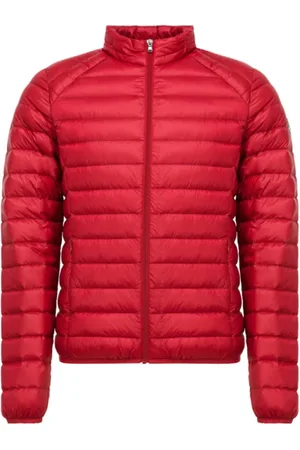 Jott Kurtki, Mężczyzna, Czerwony, 4XL, Matowa czerwona lekka kurtka puchowa