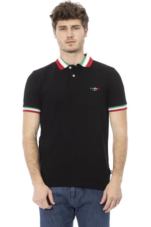 BALDININI Koszulki, Mężczyzna, Czarny, 2XL, Tricolor Polo Shirt